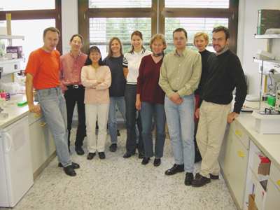 nanotype's team in the new laboratory.
